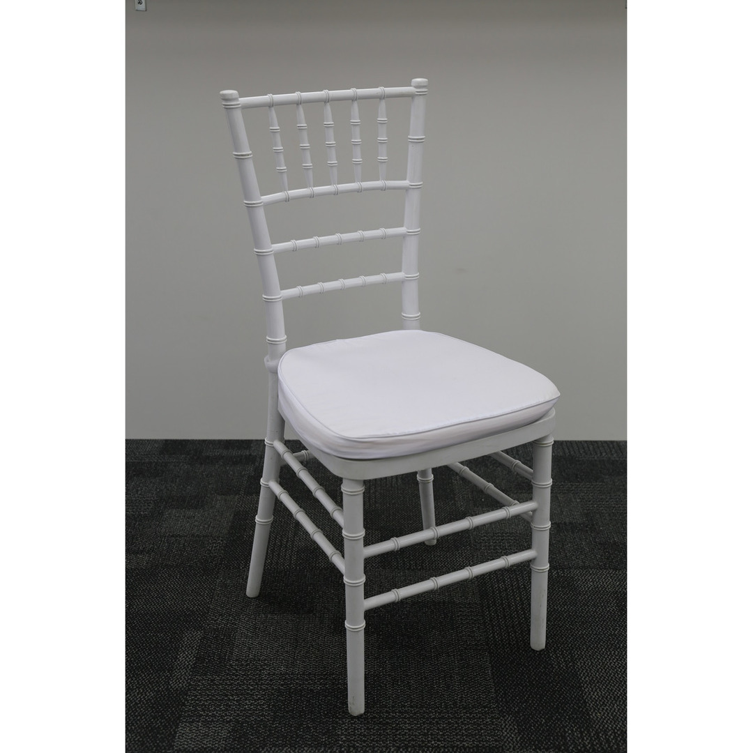 Chair - Chiavari - White with Cushion image 0